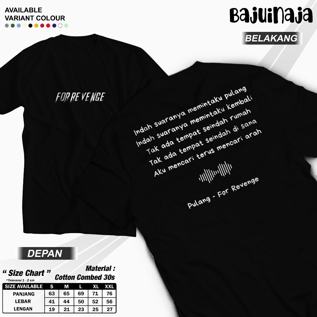 Kaos For Revenge "Sebelum Merayakan" | T-Shirt For Revenge | forrevenge