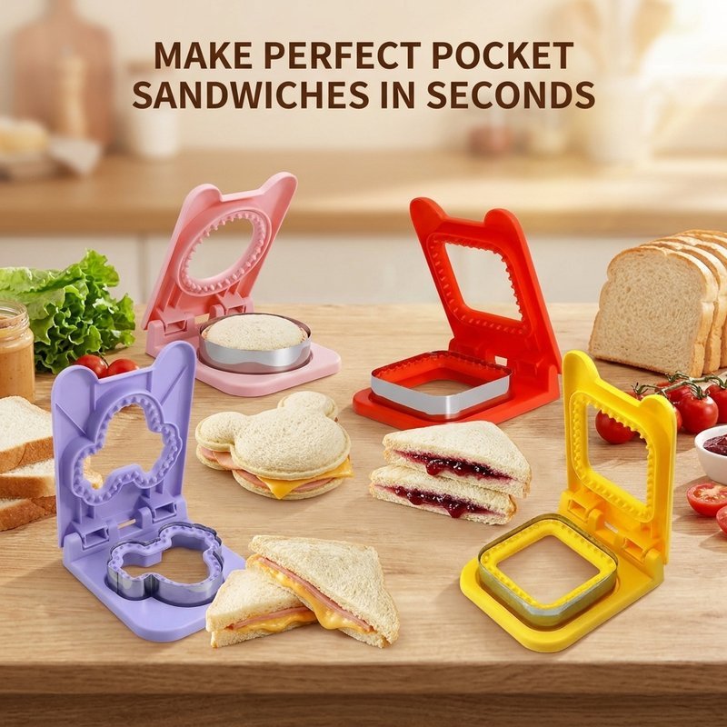Cetakan Roti Karakter Cetakan sandwich Cetakan roti Cetakan sandwich roti bakar Sandwich Cutter