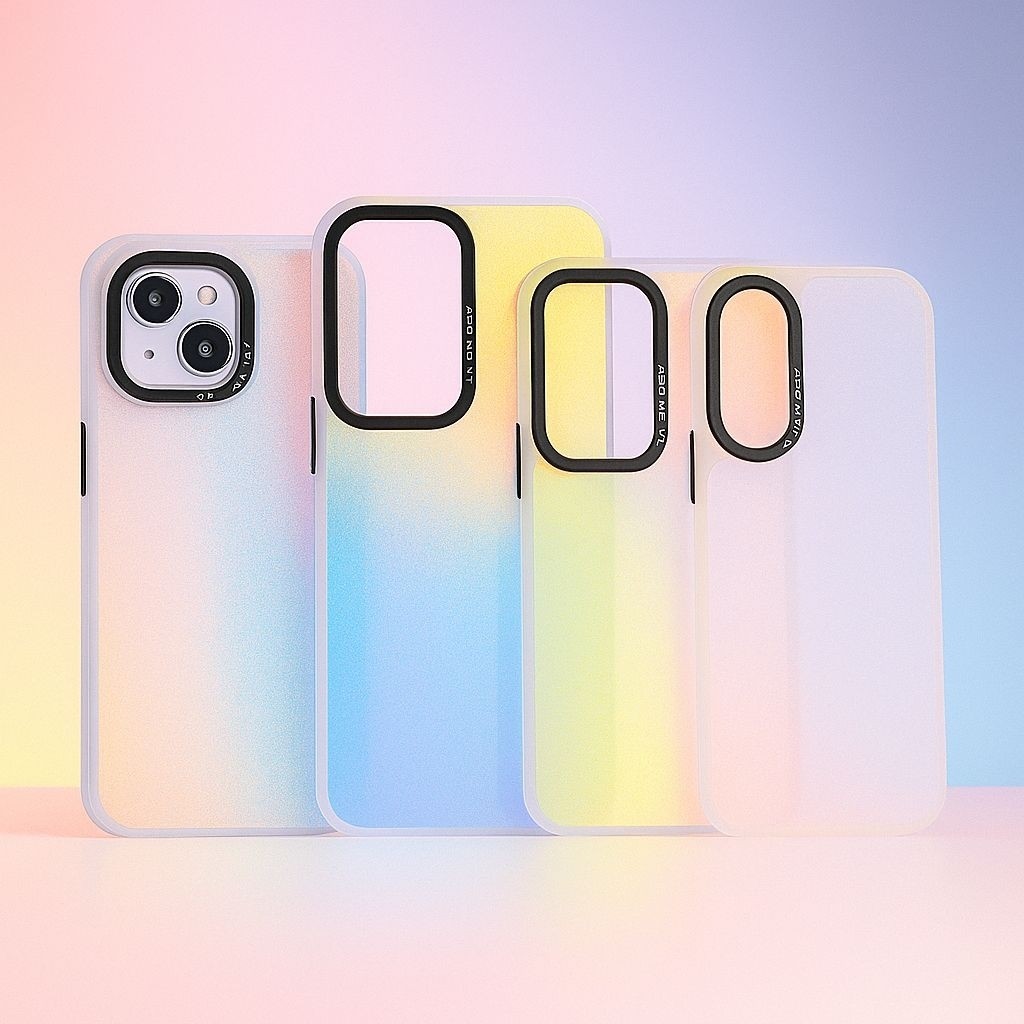 CASE IMD PLATE HOLOGRAM RAINBOW AURORA SOFTCASE VIVO Y03/ Y04S/ Y18/ Y28/ Y29/ Y29S