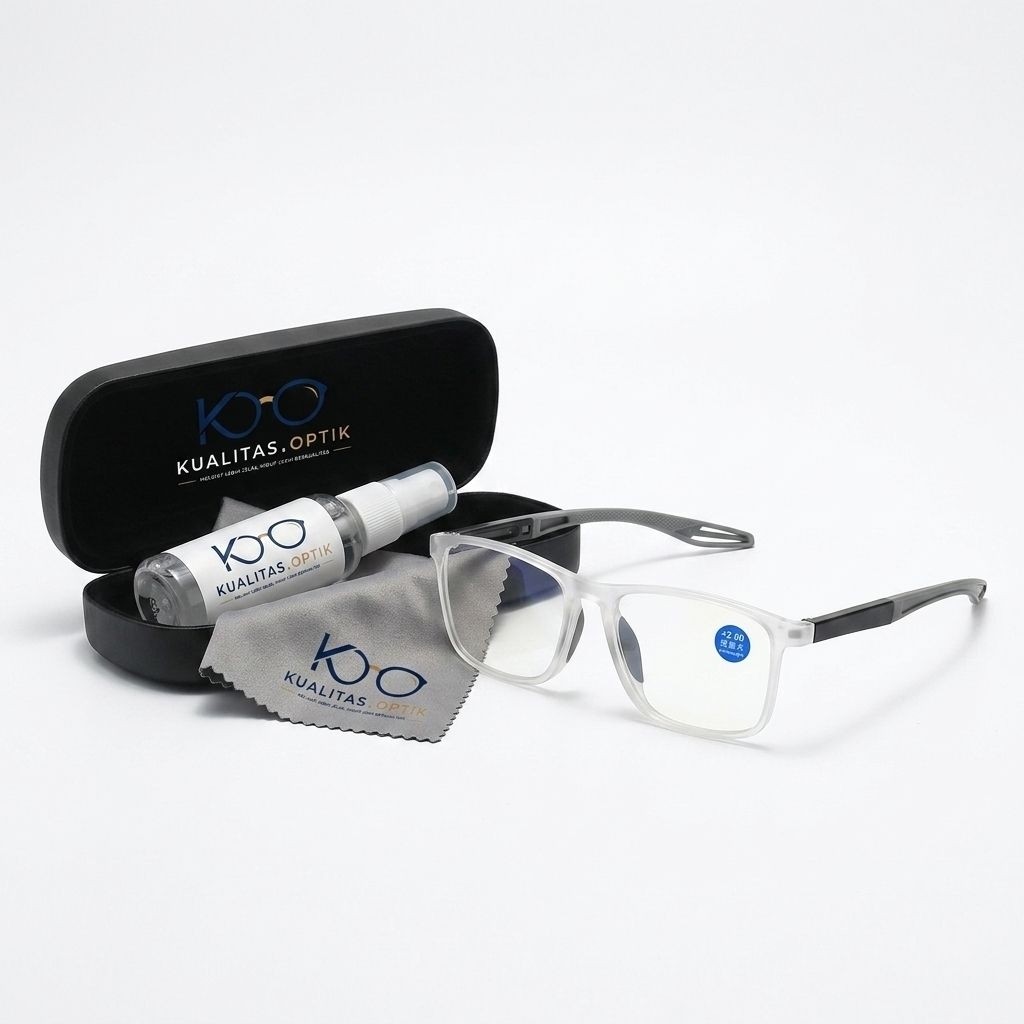 Kacamata Baca Lensa Plus Auto Focus Anti Radiasi Sport Glasses Pria Wanita Premium Original