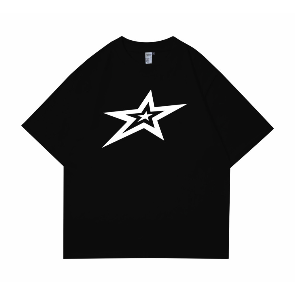 [COD] MARCELO BURLON Kaos Reflektif  Tshirt All Star Black I  Pria & Wanita 24s cotton tee