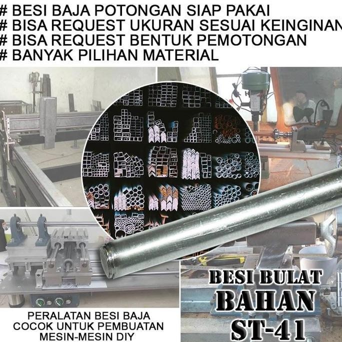 BEB-D16MMST41 PANJANG 90CM BESI BETON BULAT POLOS ST-41 16MM