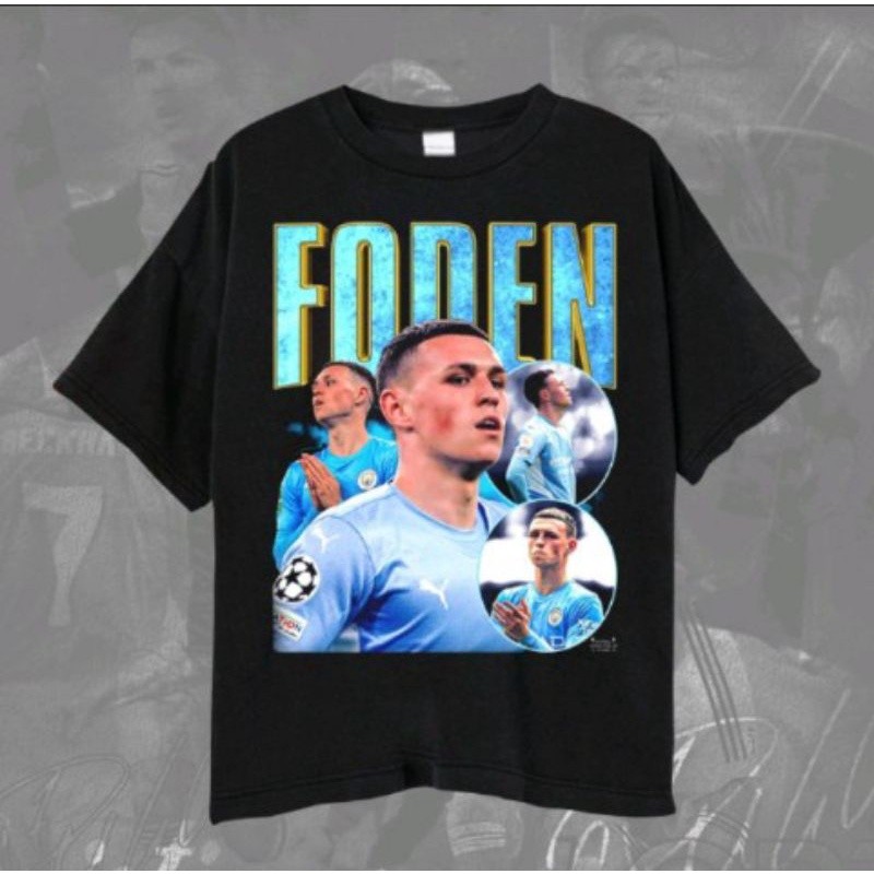 England Phill FODEN T-shirt/Kaos Bola Phill Foden Mancity Unisex