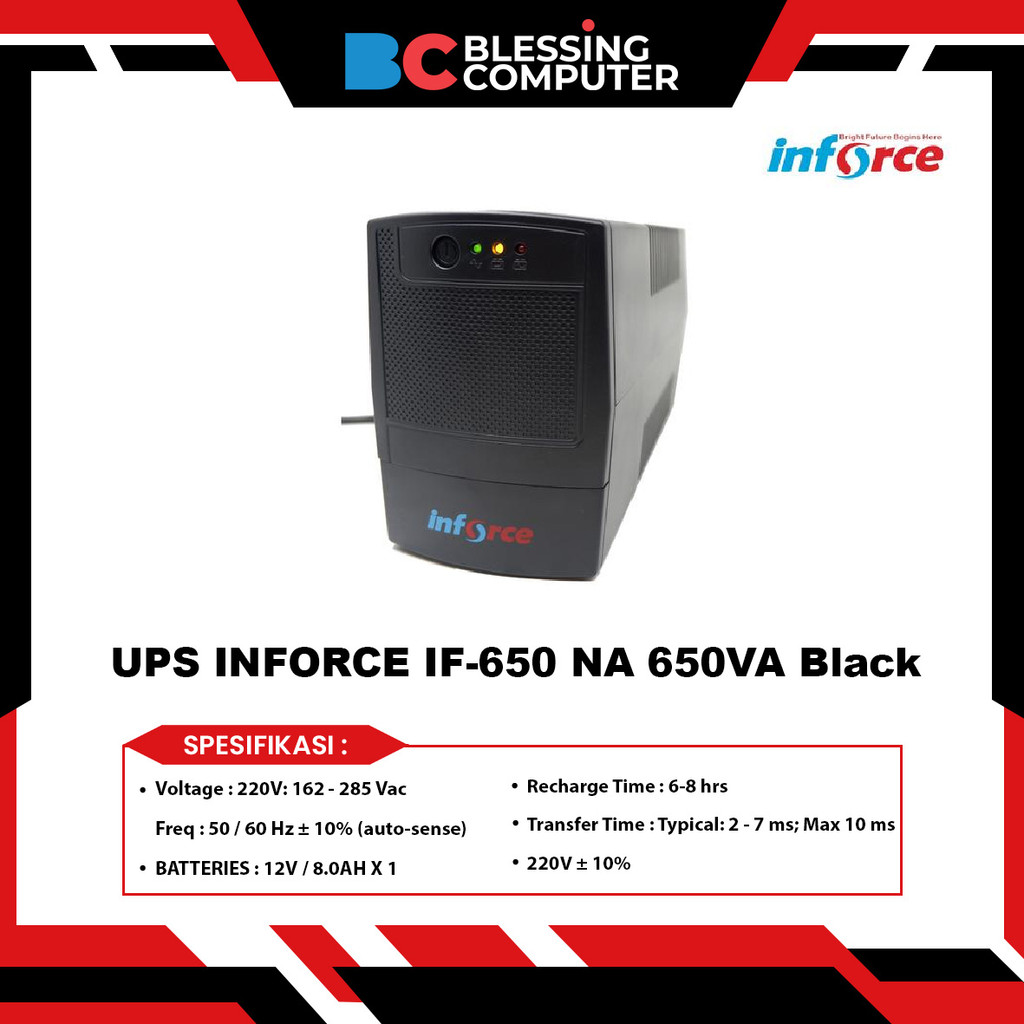 UPS INFORCE IF-650 NA 650VA Black