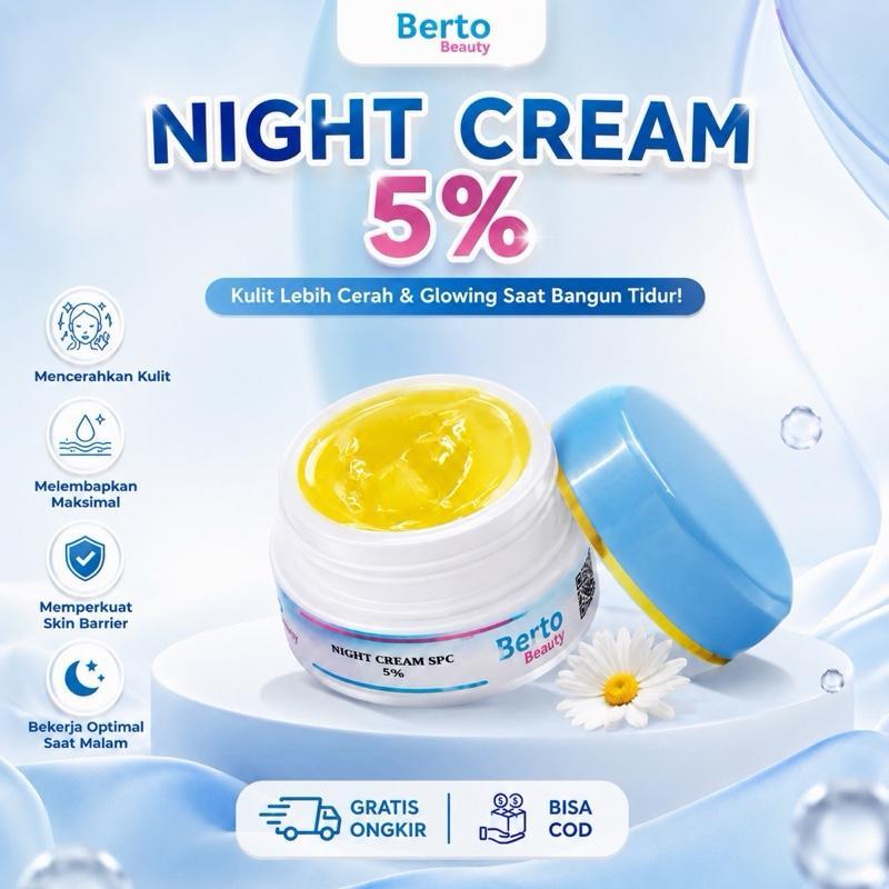 Night Cream SPC 5% Original Krim Malam Farma Wdc