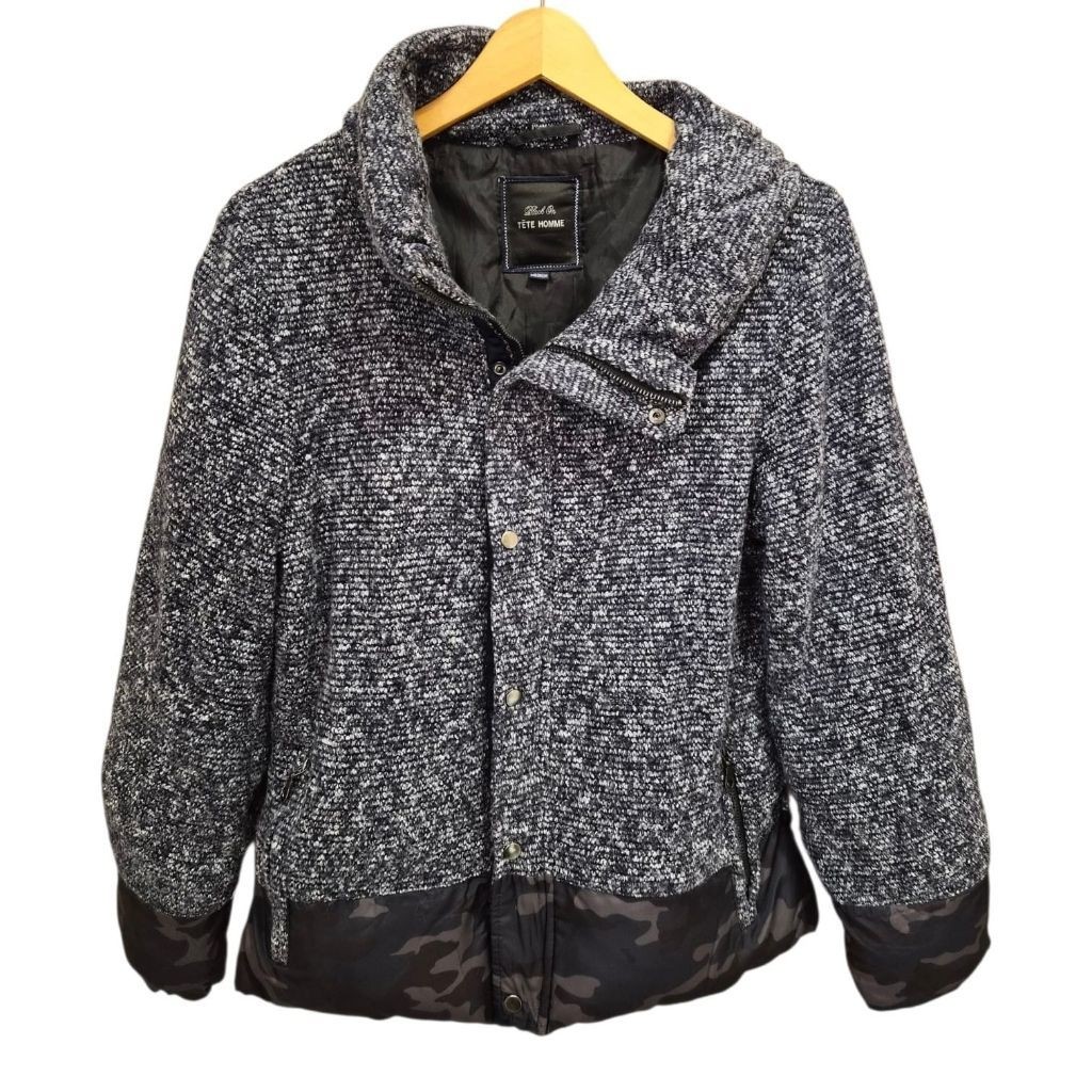 tete homme woman camo coat