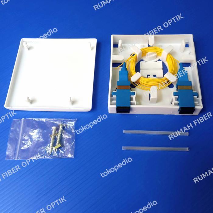 roset 2 core lengkap pigtail SC UPC/roset 2core FTTH/roset fiber optic