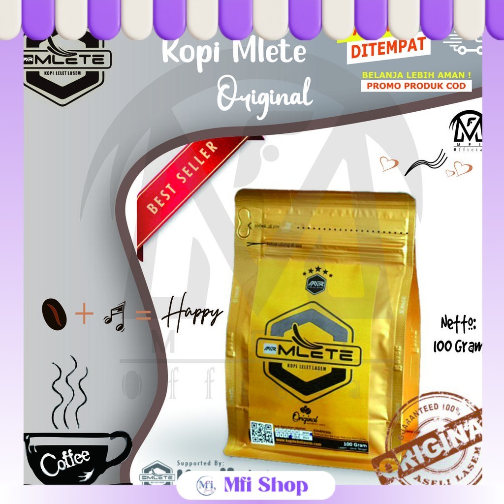 KOPI LELET KHAS LASEM REMBANG CAP MLETE