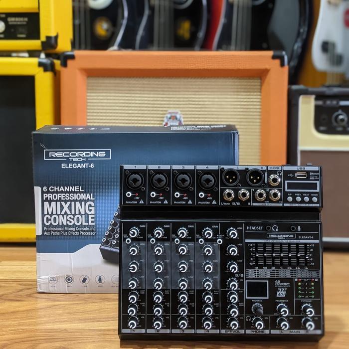ORIGINAL MIXER RECORDING TECH ELEGANT 6 CHANNEL PODCAST RECORDING