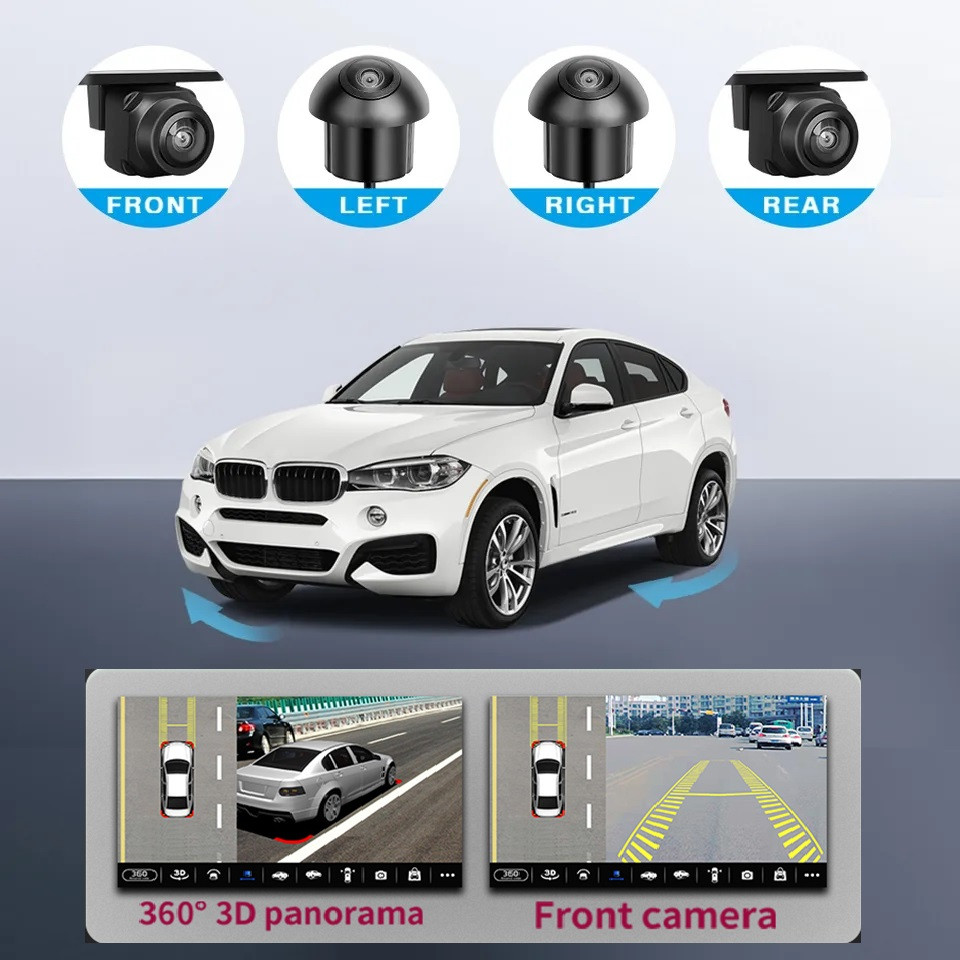 Camera 360 3D Birdview Mobil For Headunit Android, Kamera Birdwiew 360°