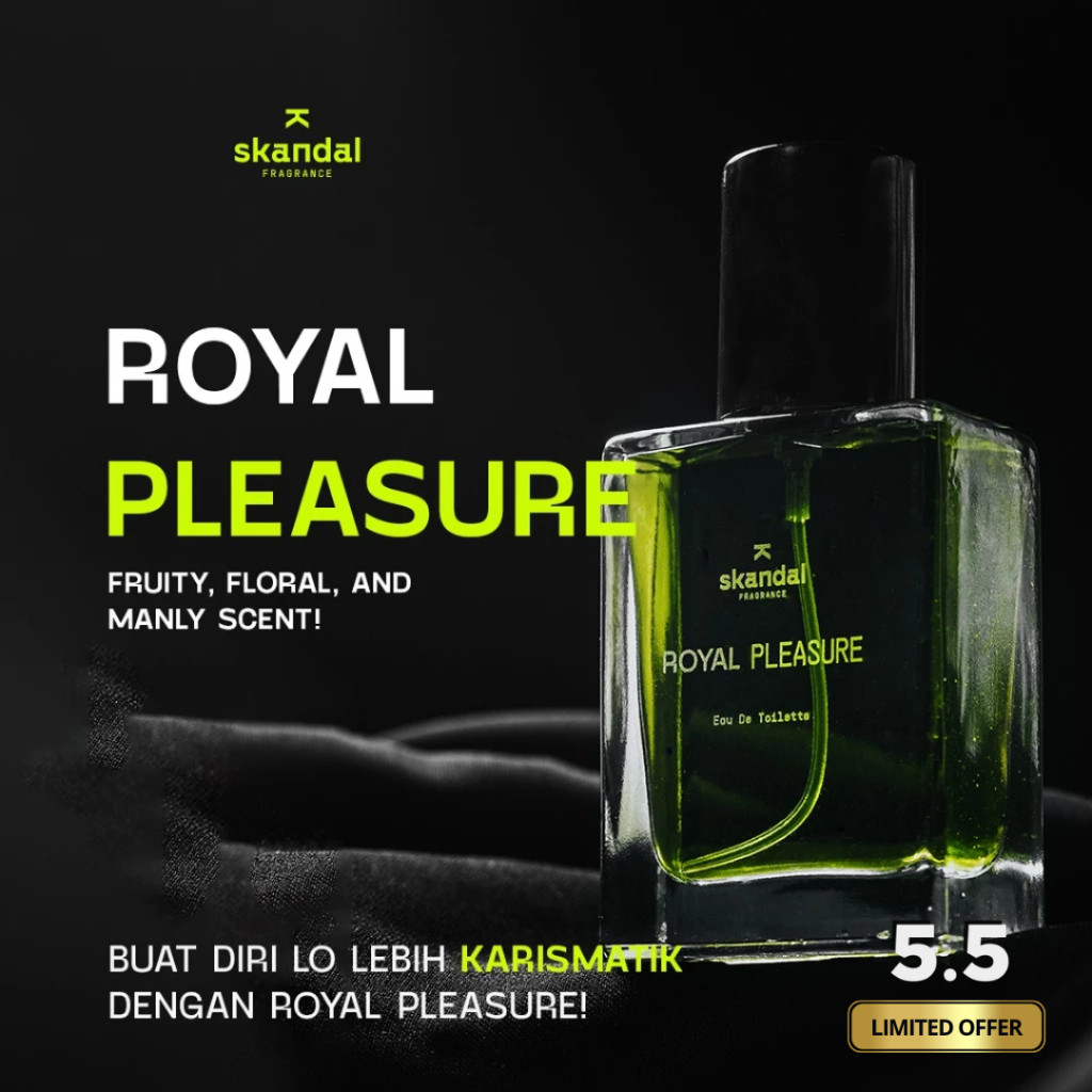 SKNDL Royal Pleasure Parfume | Parfume Pria Tahan Lama | 30ml