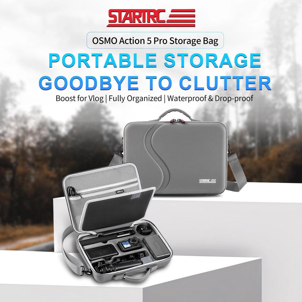 Action 5 Pro Carrying Case, Portable Carrying Case for DJI Osmo Action 5 Pro/4/3 Adventure Combo Acc