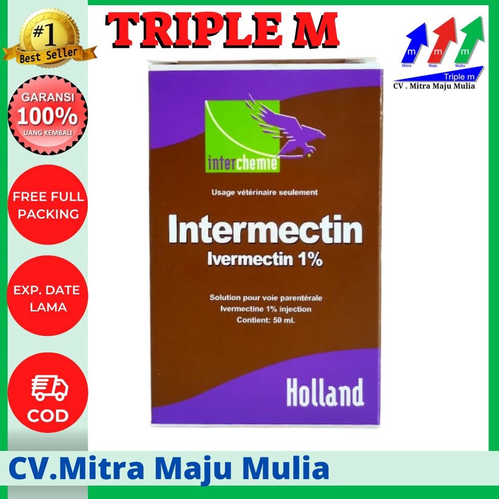 INTERMECTIN 50 ml Holland ORIGINAL MMM    BERKUALITAS