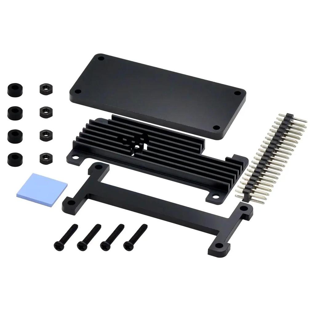 Raspberry Pi Zero 2 W Aluminum Case + Pin Header Screwdriver Passive Cooling Enclouse for Raspberry 