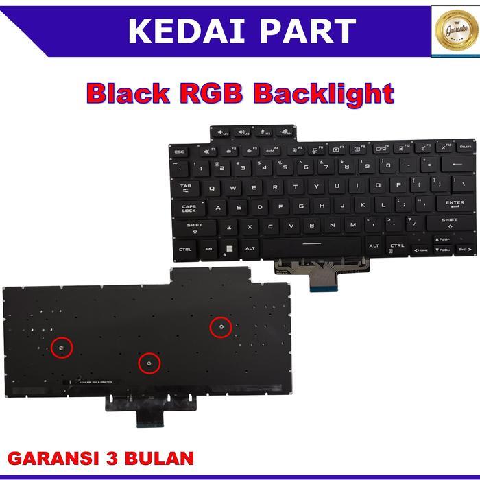 Keyboard Asus ROG Zephyrus G15 GA503 ‎GA503QM GA503RM Backlight - Black RGB Backlight