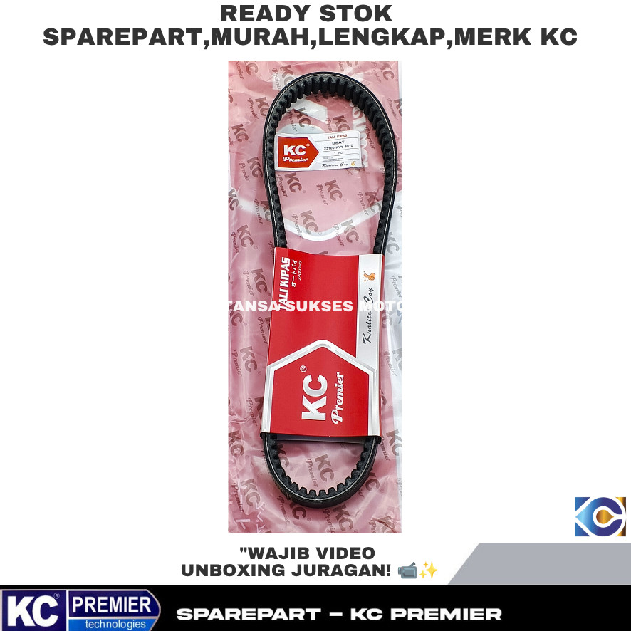 Vbelt KVY Only 18.5x788 KCP Honda Beat Karbu Scoopy Karbu Spacy Karbu 23100-KVY-9010-KCP