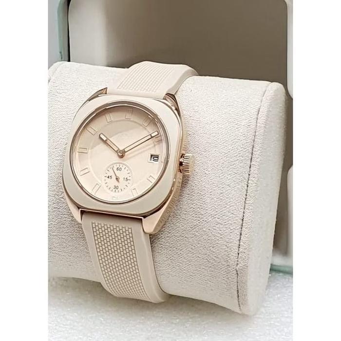 Best Seller - Jam Tangan Wanita Fx Rubber Chrono Detik Off Tanggal Aktif Analog Free Baterai Cadanga