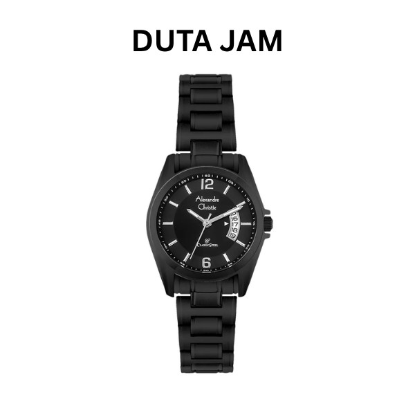 JAM TANGAN WANITA ALEXANDRE CHRISTIE AC8289 AC 8289 LDBIPBA STAINLESS STRAP BALCK