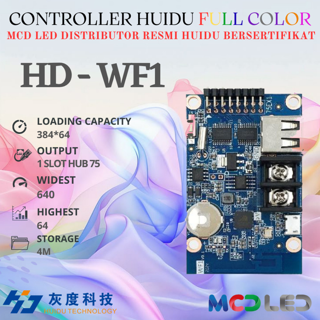 KONTROLER CONTROLLER HD HUIDU RGB FULL COLOR HD WF1 HD WF2 HD WF4