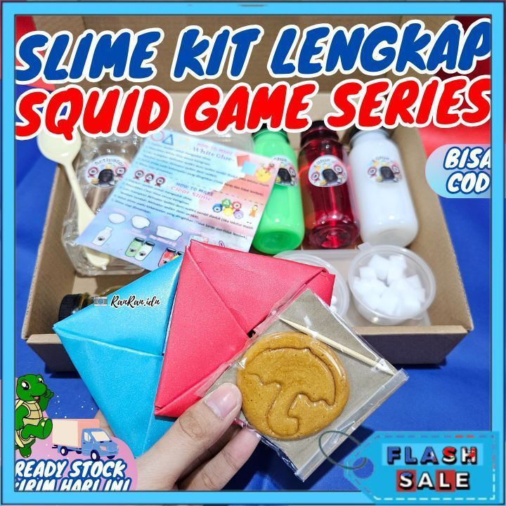 Slime Kit Squid Game/ Slime Kit Lengkap Squid Game/Slime Kit Cowok & Cewek/ Slime Kit Anak BLN