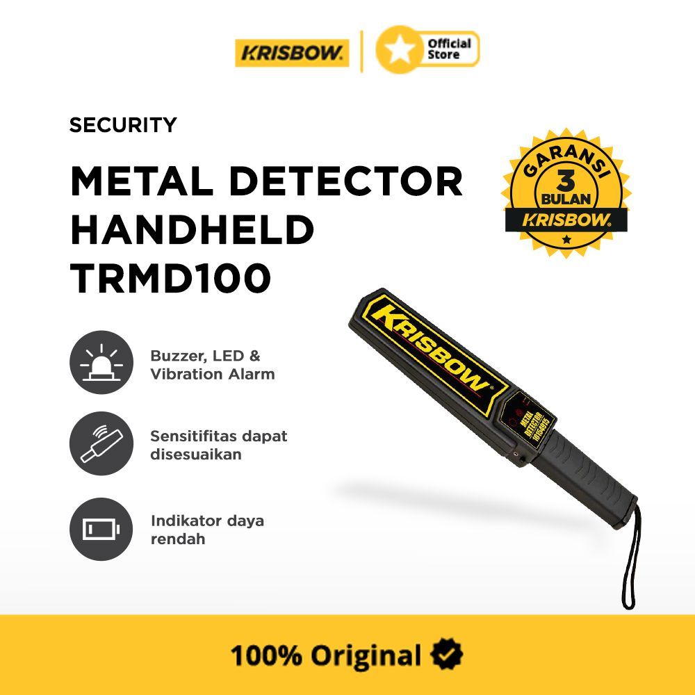 Krisbow Metal Detector Handheld Security Detector Inspection Tool