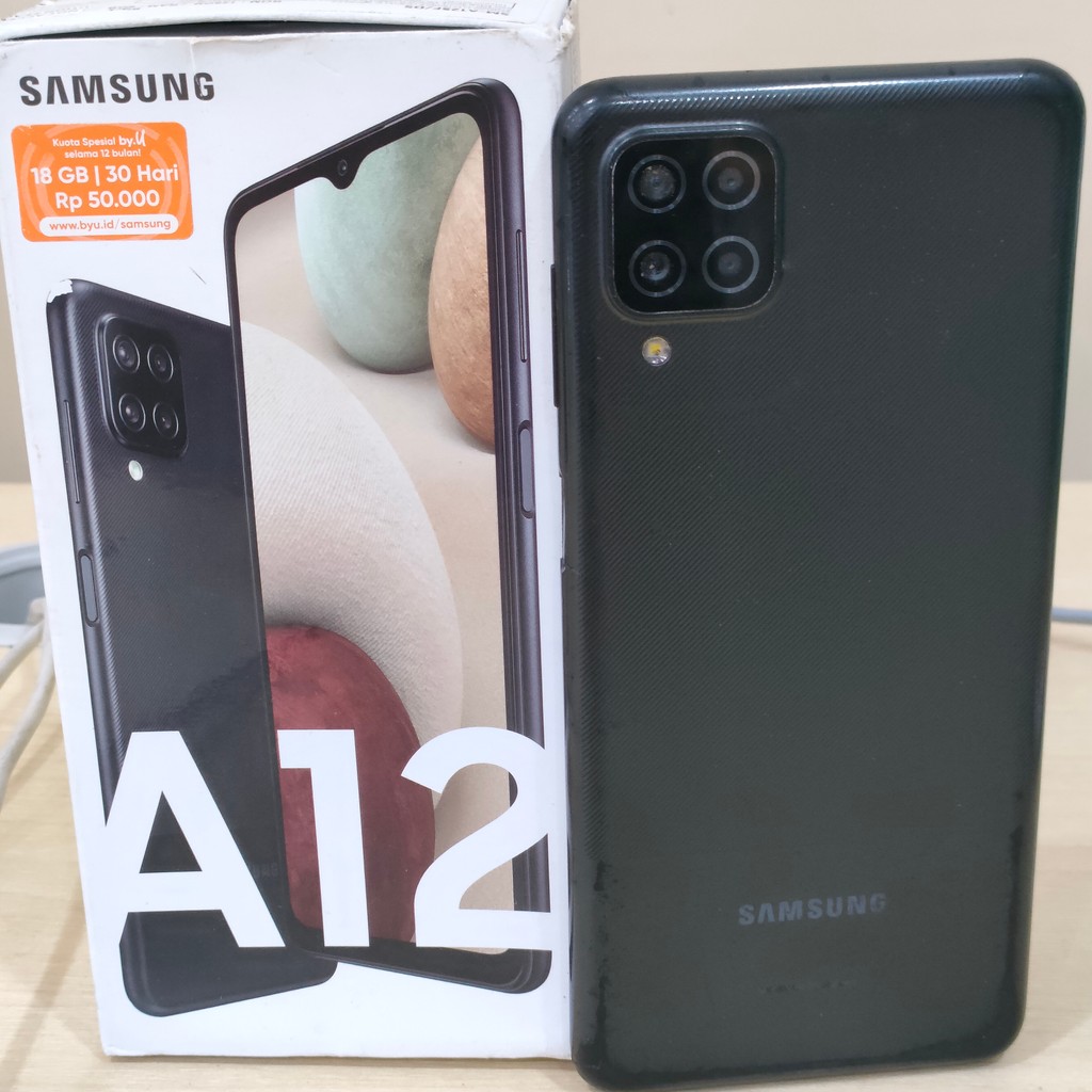 Handphone Samsung A12 Ram 6/128 GB (cek deskripsi minus 1140) 450621