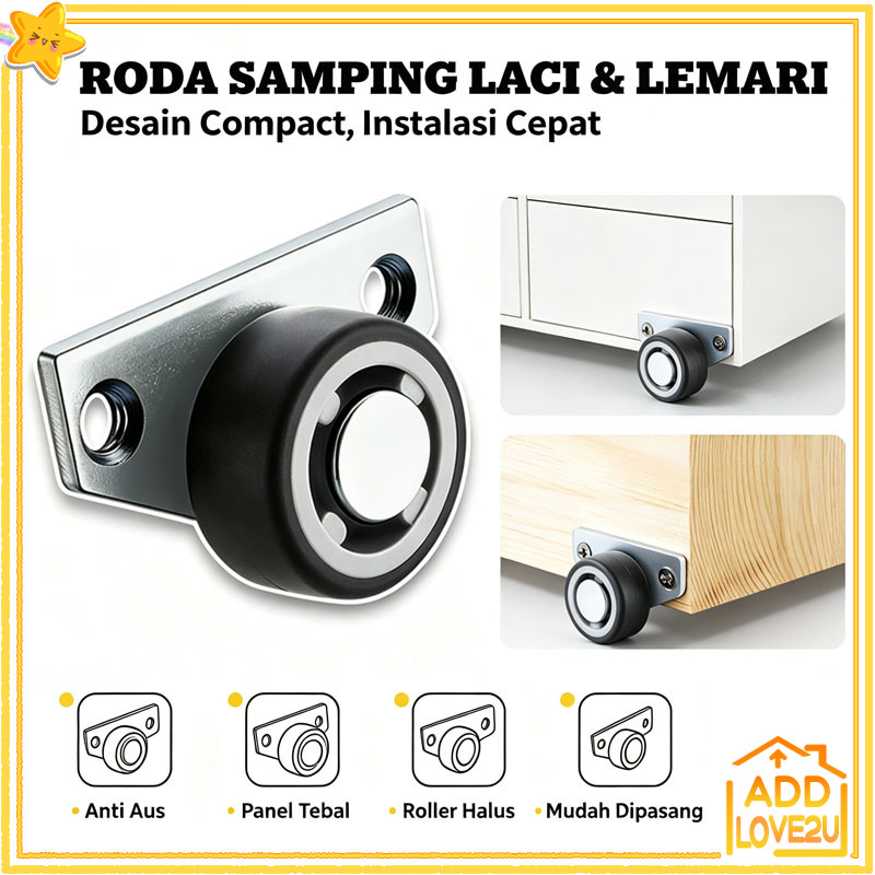 Roller Pintu Geser / Roller Pintu Geser Bawah/Cocok Untuk Pintu Gantung / Roda Untuk Pintu Menggantu