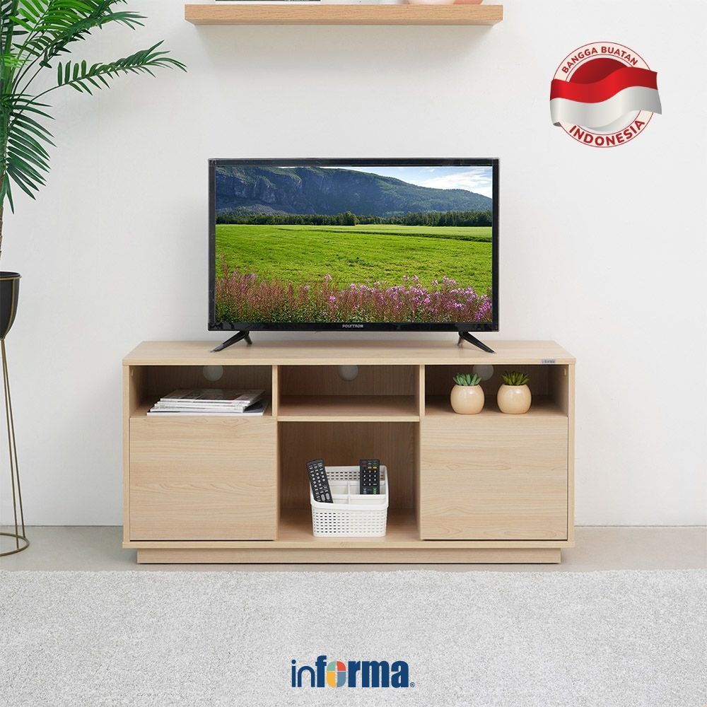 Informa Rana Rak TV - Cokelat Maple Cabinet TV Stand Meja TV Lemari TV
