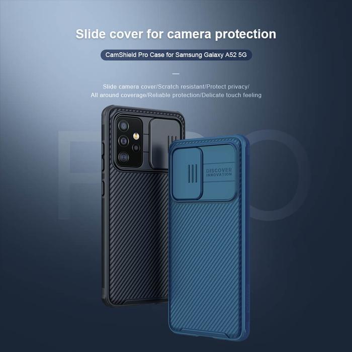 PROMO Nilkin Camshield Case for Samsung Galaxy A72 Case for Samsung A52 A32 Nillkin - A32 5G, Hitam