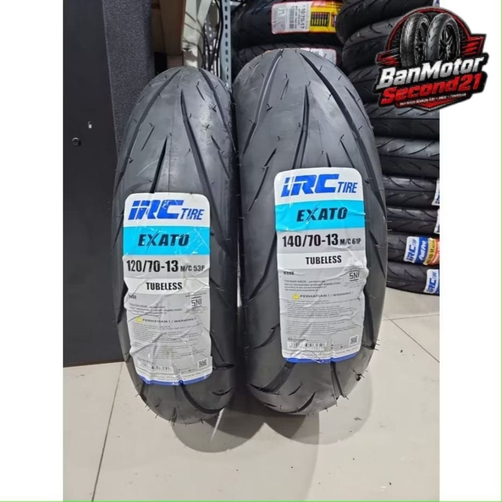 PROMO Sepasang ban nmax ukuran 140/70-120/70- ring13 tubless merk IRC