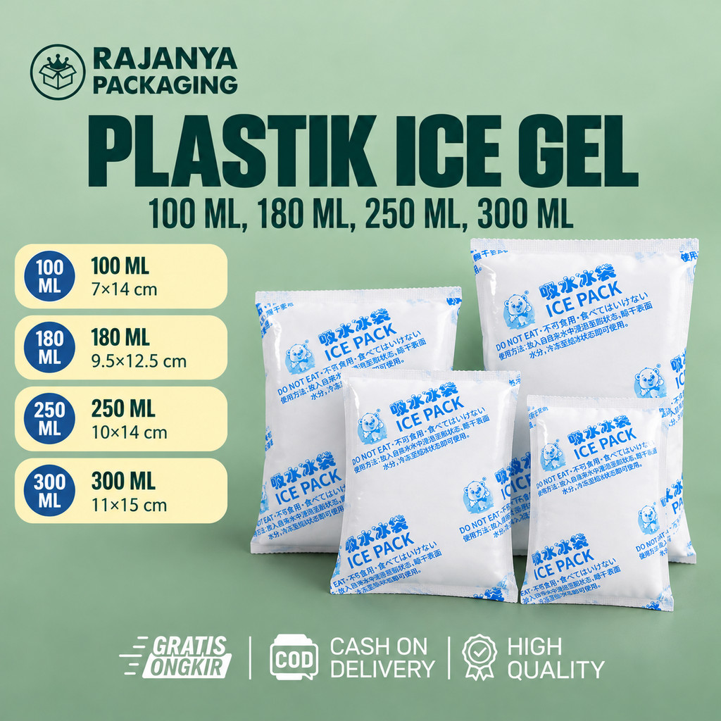 Ice Gel Pack Lembaran | Thermafreezze Es Jel | Ice Pack Cooler Penganti Dry Gel | Kantong Es Pending