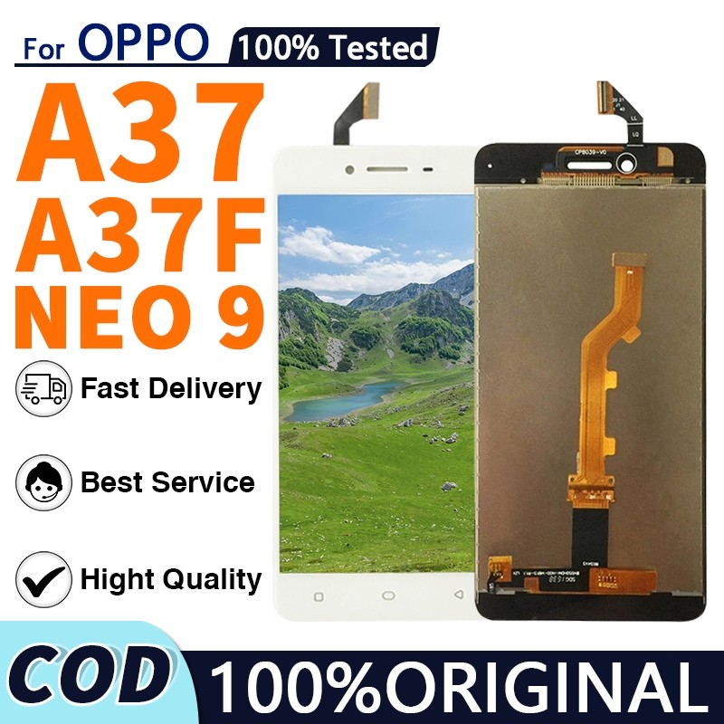 Kittyphone3 【ORIGINAL】LCD for OPPO A37/A37F/NEO 9 ORIGINAL 100% FULLSET TOUCHSCREEN /HD ORIGINAL FUL