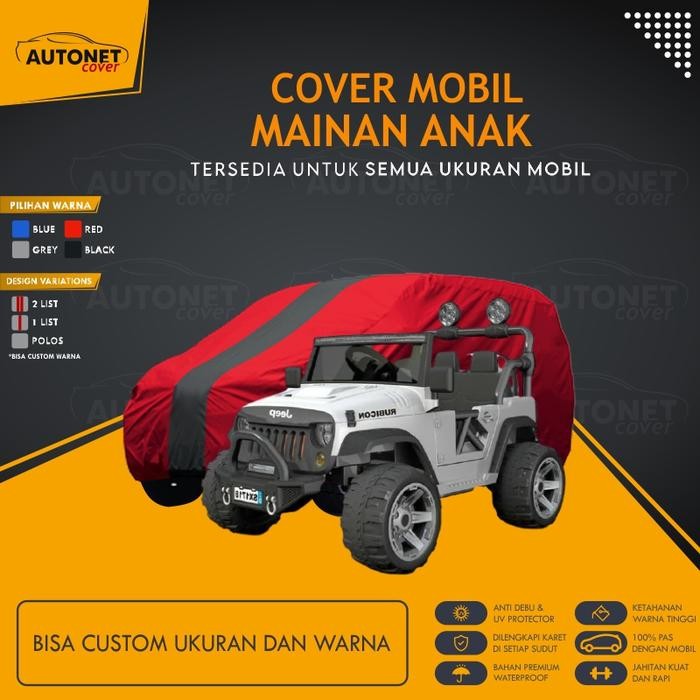 MUMPUNG PROMOSarung Mobil Mainan Aki Anak Elektrik Cover Mobilan Batrai Cas Premium - size besarTERL