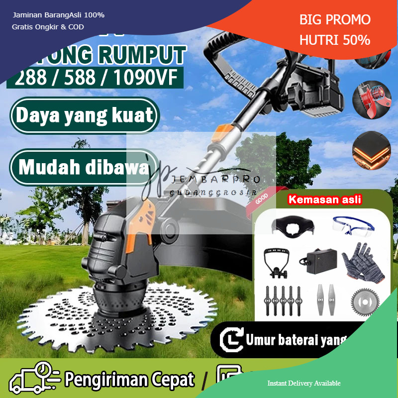 Mesin Potong Rumput Baterai alat pemotong rumput alat potong rumput Pemotong Rumput Listrik Pemangka