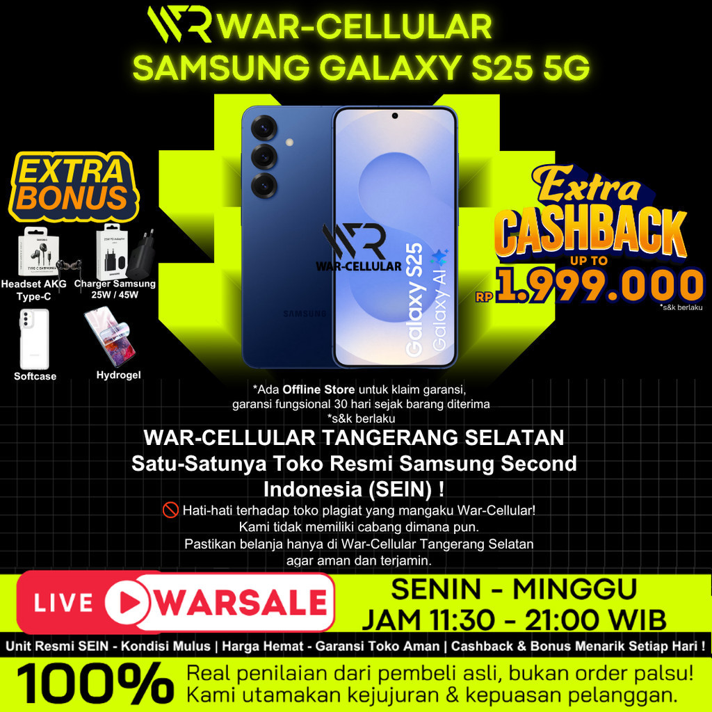 SEIN | SAMSUNG GALAXY S25 5G & S24 5G 12/256GB 12/512GB SECOND RESMI INDONESIA | BUKAN HP INTER