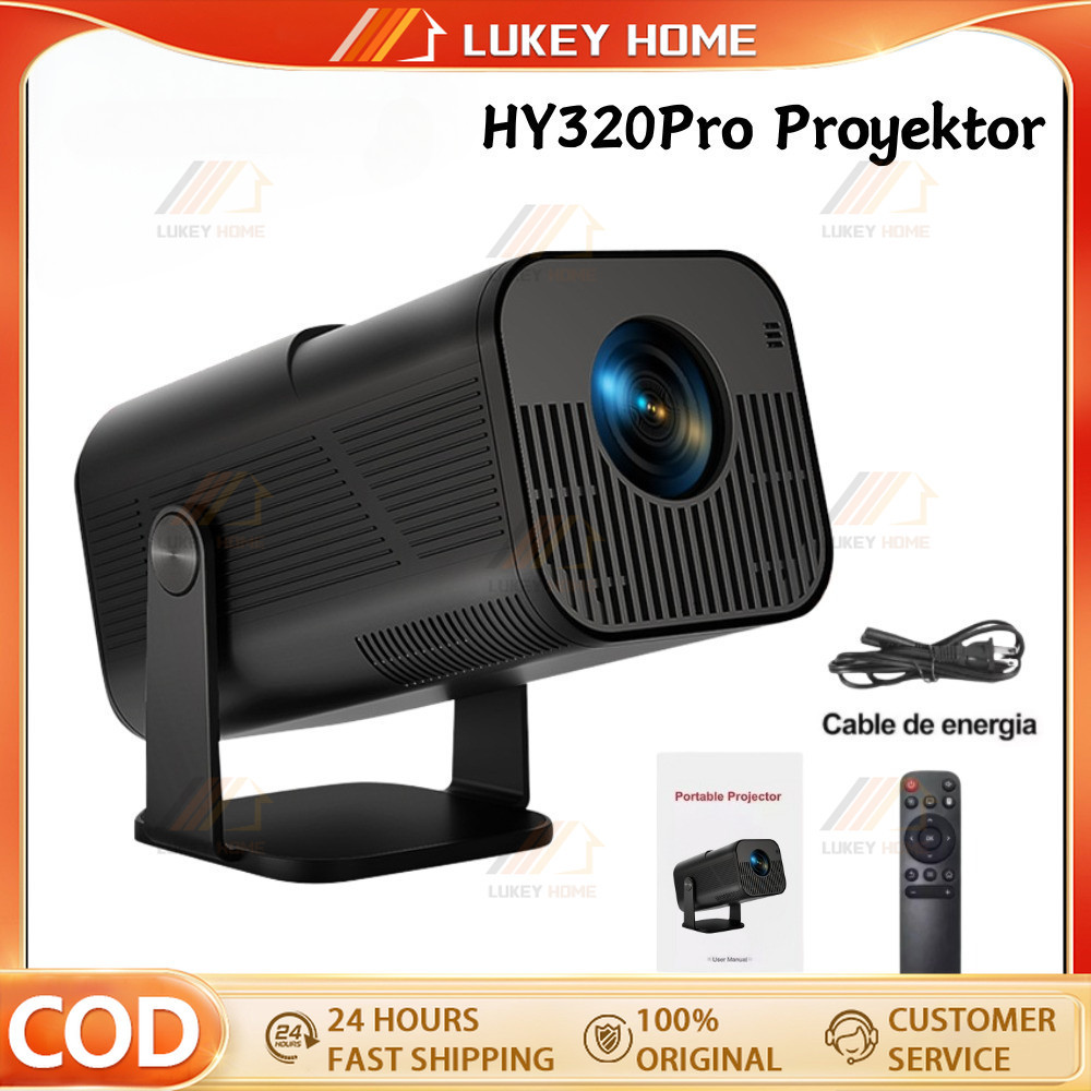 HY320Rro(AMX500) Proyektor Android 11.0 Bluetooth5.0  200 ANSI Lumens  Portabel Mini 4k Full HD