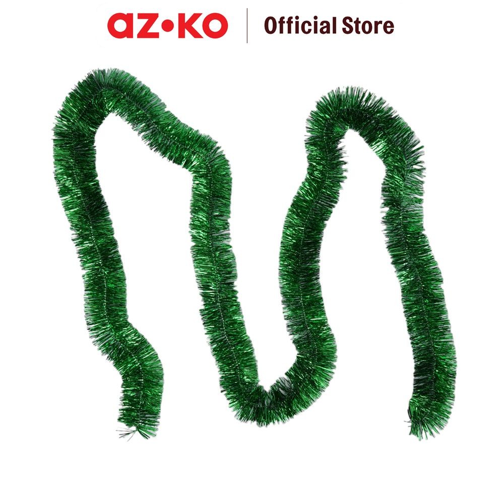 AZKO Noelle 200 cm Tisel Garland Classic - Hijau Dekorasi Chrsitmas Hiasan Natal Pernak Pernik Natal