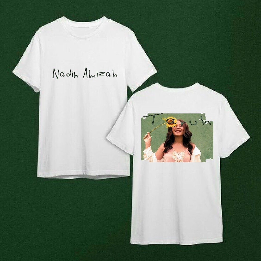 Kaos Distro Nadin Amizah Unofficial Unisex- Taruh - Homework.ltd - Free Sticker