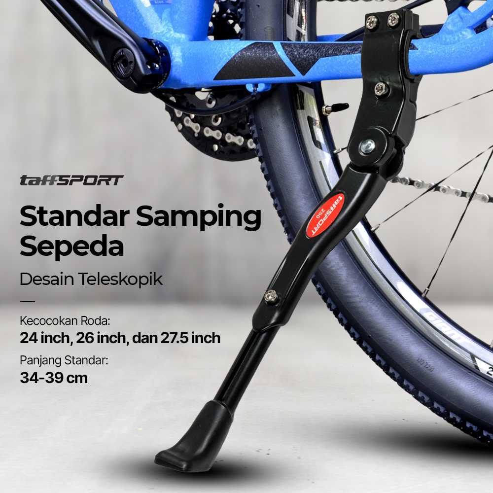 COD Jagang Standar Samping Sepeda MTB Gunung Roadbike Lipat Listrik 24 26 27.5 Inch Warna Hitam Dan 