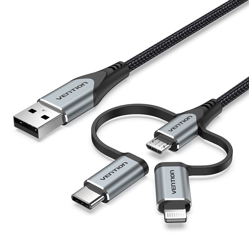 Vention Kabel Micro USB Type C Adapter Micro USB to USB-C Lightning