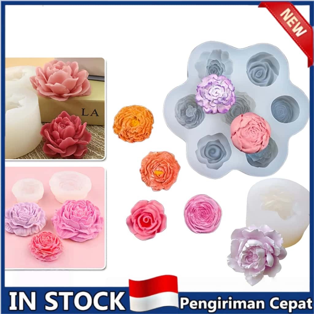 DIY Melati Cetakan Puding 3d Silikon Bunga Cetakan Penyebar Aroma Bunga Cetakan Jelly Cetakan Puding