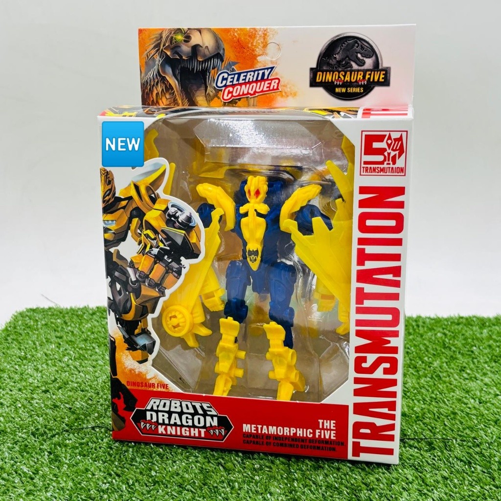 CLE SHOP Mainan Anak Robot Transformer Dinosaurus