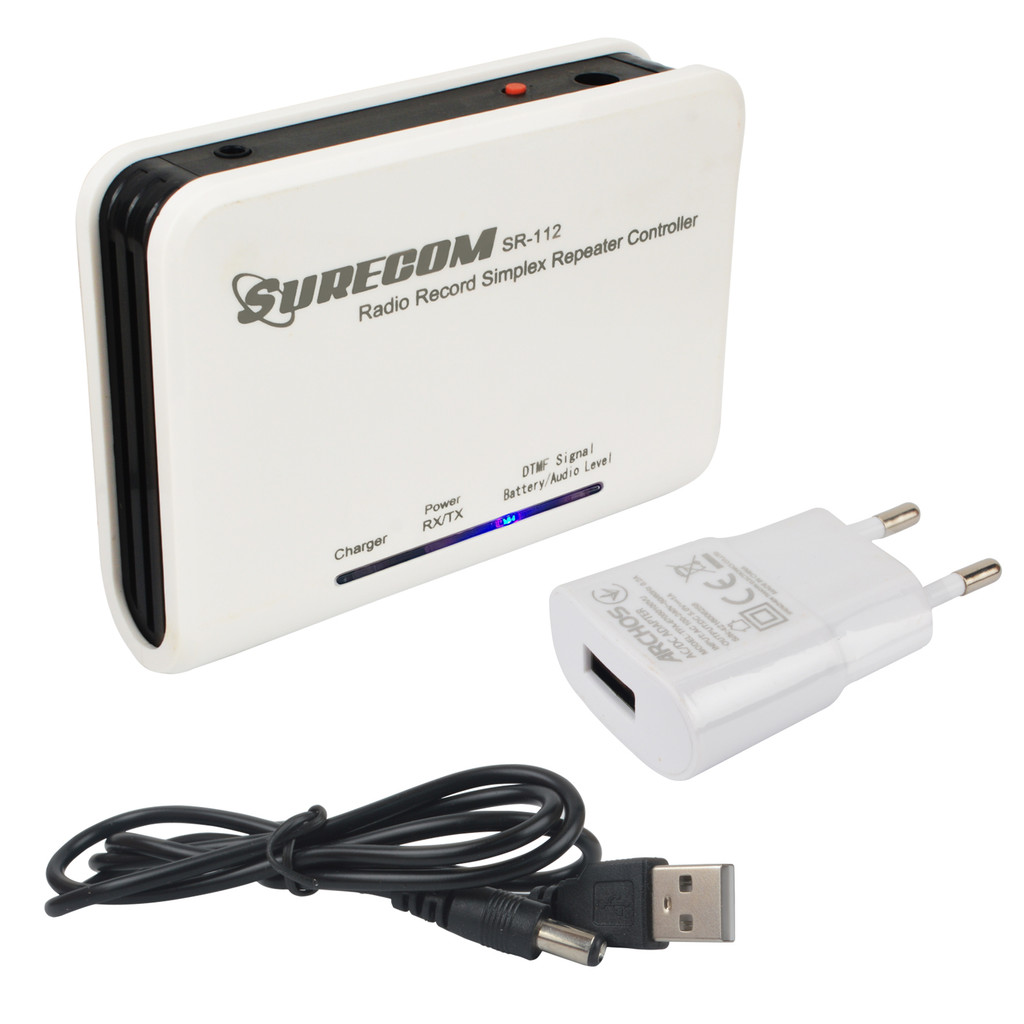 SURECOM SR-112 Rao Record Simplex Walkie Talkie Repeater Controller with 1pcs Rao connect Cable (Cab