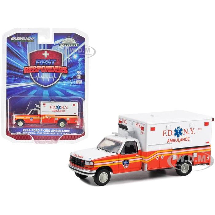 GREENLIGHT FIRST RESPONDERS - 1994 FORD F-350 AMBULANCE - FDNY BEST