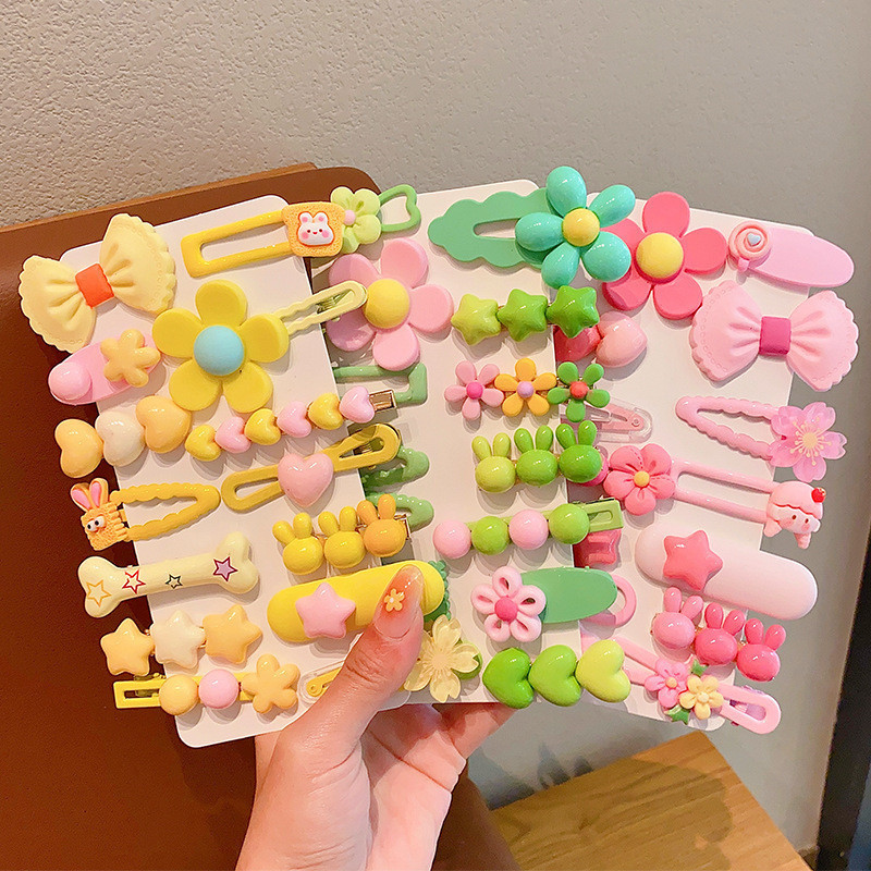 Jepitan Rambut Anak Karakter Isi 14 / Set - Jepit Rambut Anak Karakter Lucu - Jepitan Lucu - Aksesor