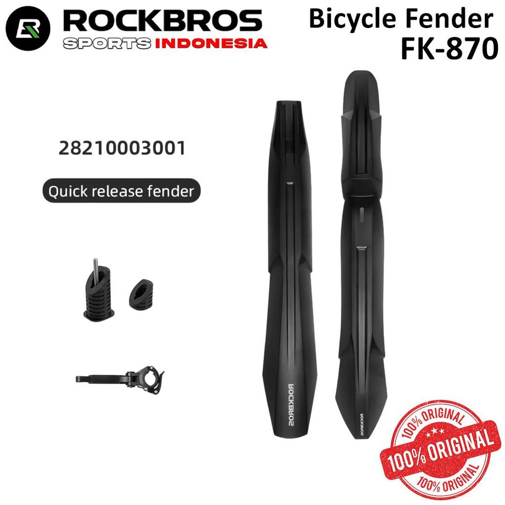 ROCKBROS FK-870 - Spakbor Sepeda - Bicycle Fender Slebor Depan Belakang - Spakbor MTB Road Bike Ring