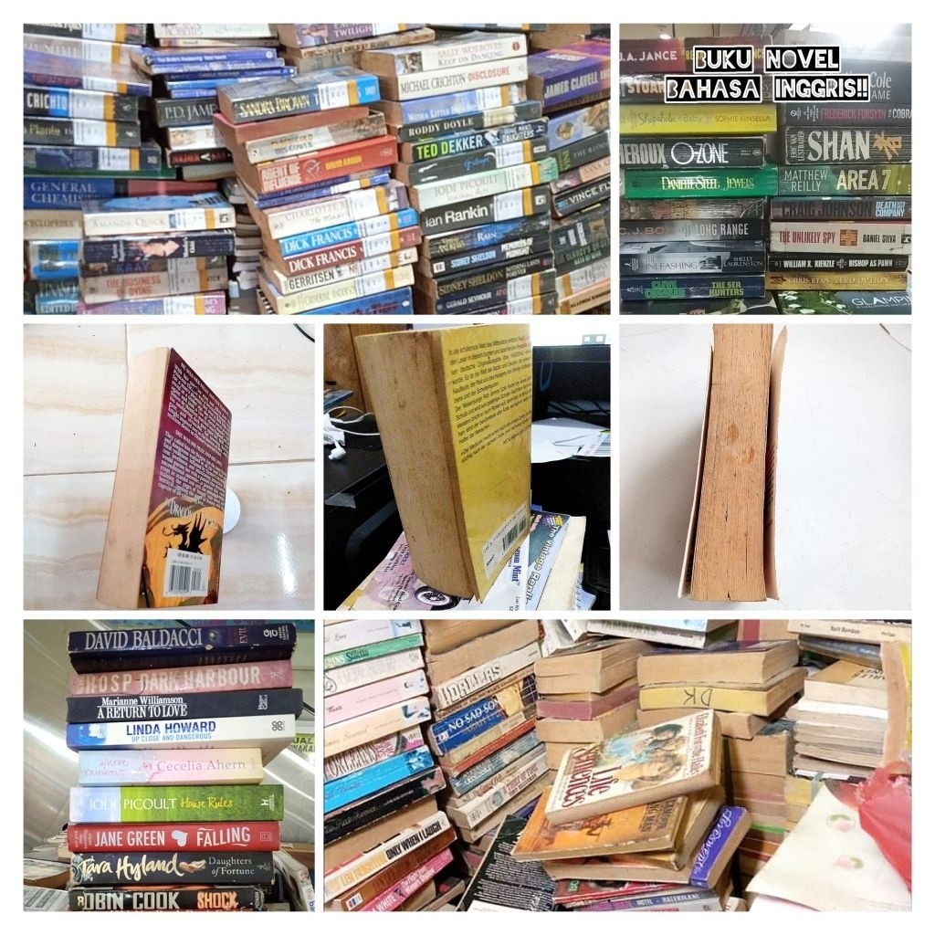 Buku Novel Bahasa Inggris Murah / English Novel Book Second hand Random / Buku Bacaan Bahasa Inggris