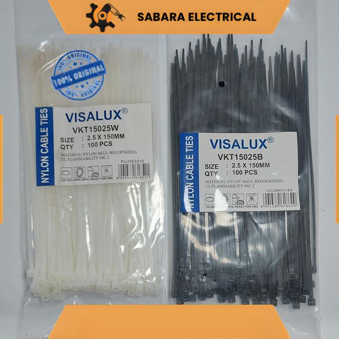 KABEL TIES / KABEL PENGIKAT VISALUX 15 CM PUTIH