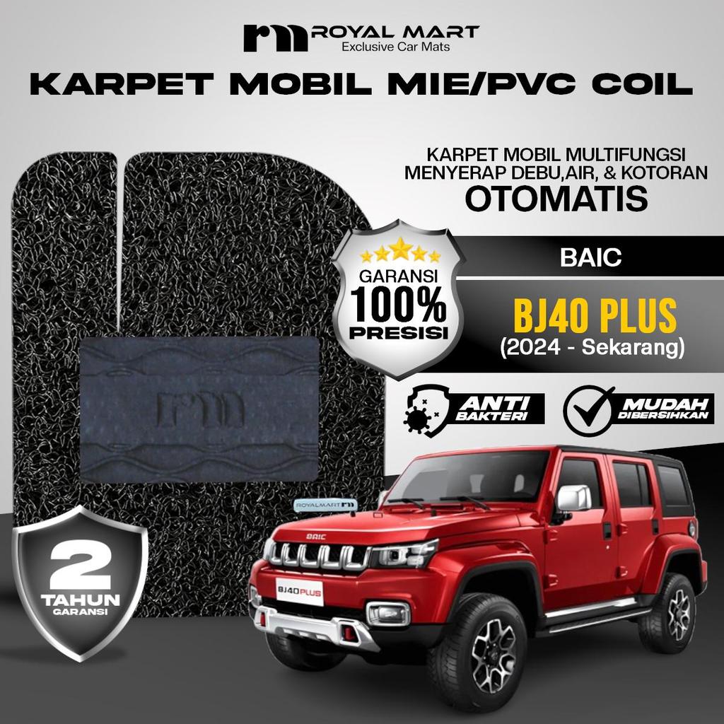 ROYAL MART Karpet Mobil Mie Premium Baic BJ40 Plus 2024-Sekarang Full Set Bergaransi