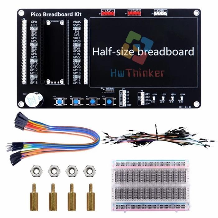 Breadboard Prototyping for Raspberry Pi Pico Pico-W PicoW Shield Hat TERBAIK...!!!